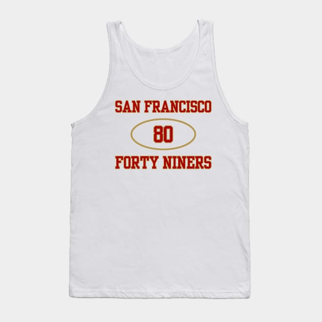 SAN FRANCISCO 49ERS JERRY RICE #80 Tank Top by capognad